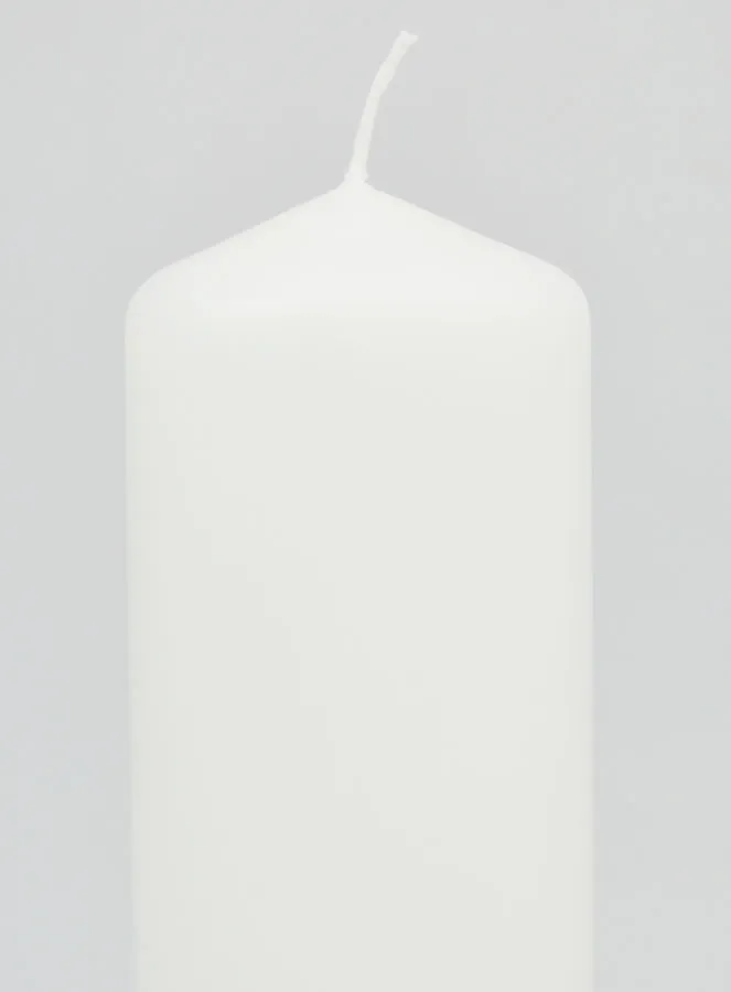 White Tabletop Candle - 20cm (pic 3)