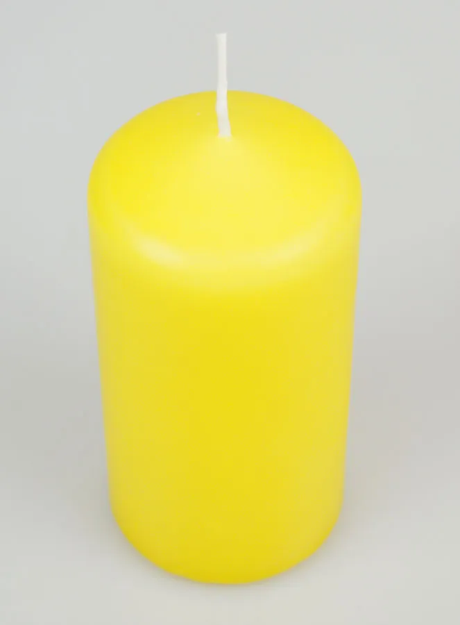 Tabletop Candle 12cm - Yellow (pic 2)