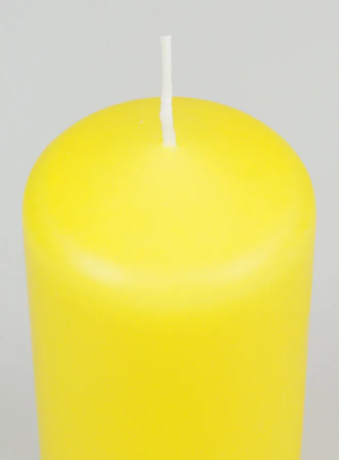 Tabletop Candle 12cm - Yellow (pic 4)