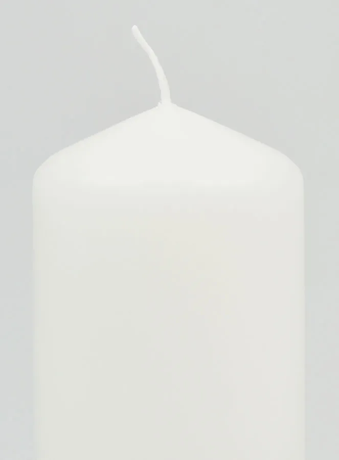 Pillar Candle 12cm - Pure White (pic 3)