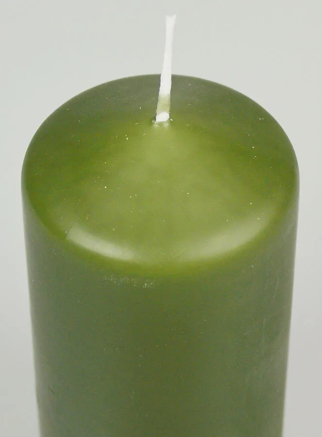 Tabletop Candle 12cm - Olive Green (pic 4)