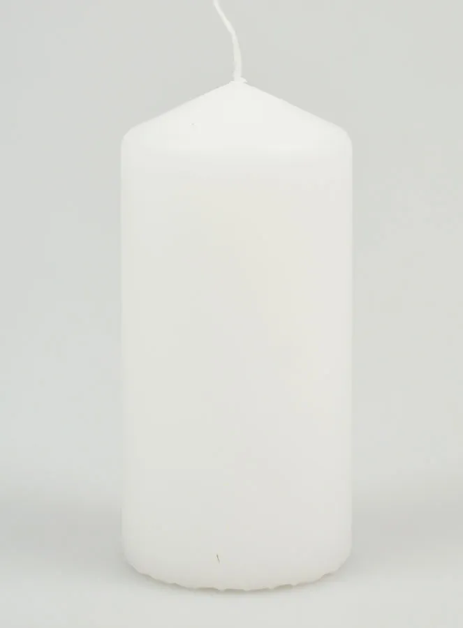 White Tabletop Candle - 10cm (pic 1)