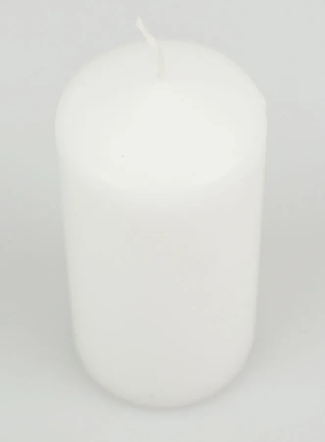 White Tabletop Candle - 10cm (pic 2)