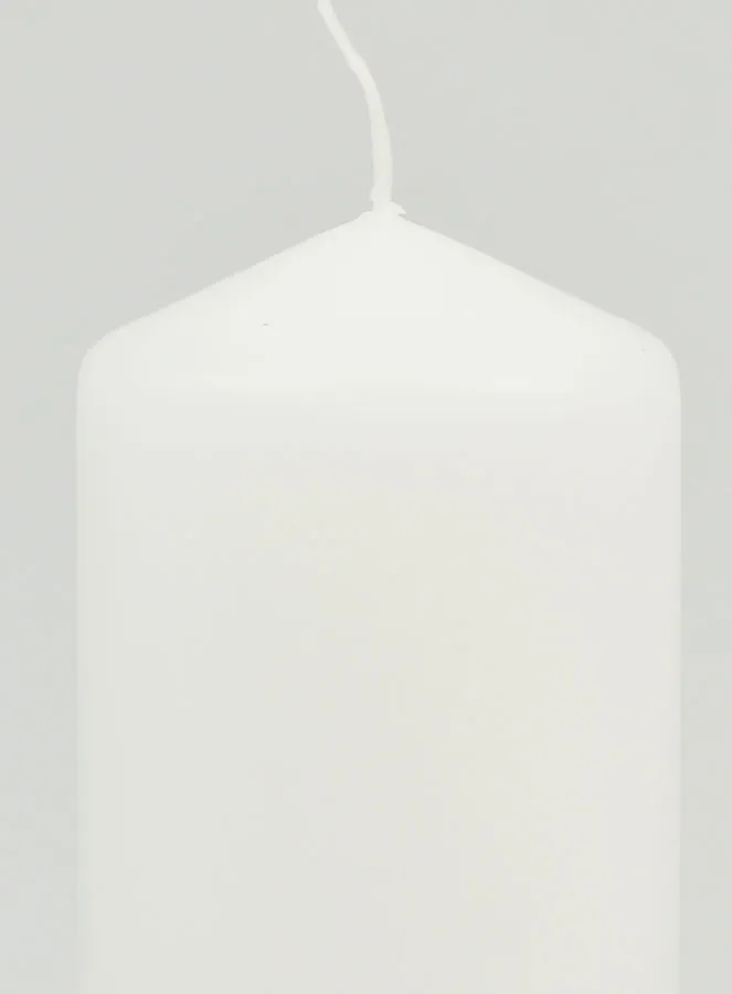 White Tabletop Candle - 10cm (pic 3)