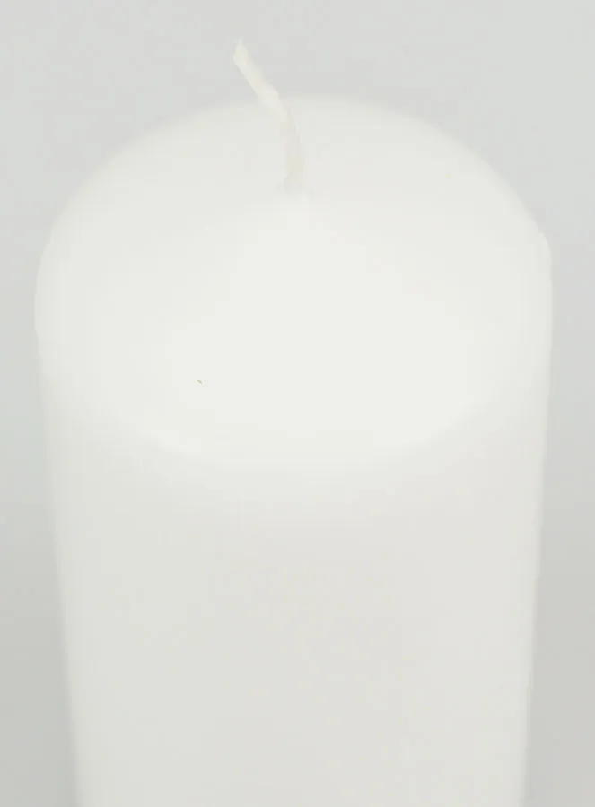 White Tabletop Candle - 10cm (pic 4)