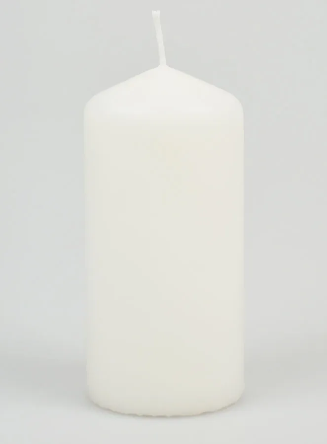 Tabletop Candle 12cm - Milky White (pic 1)