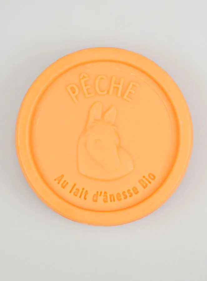 Organic Donkey Milk and Peach Soap - 100g (pic 1)