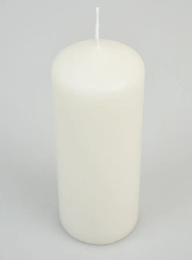 Tabletop Candle 15cm - Milky White (pic 2)