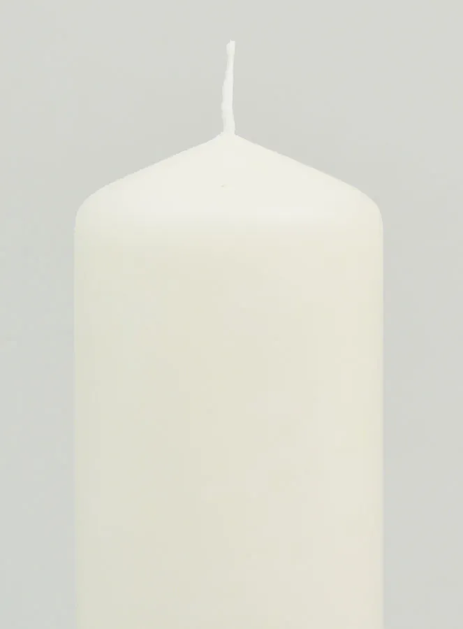 Tabletop Candle 15cm - Milky White (pic 3)
