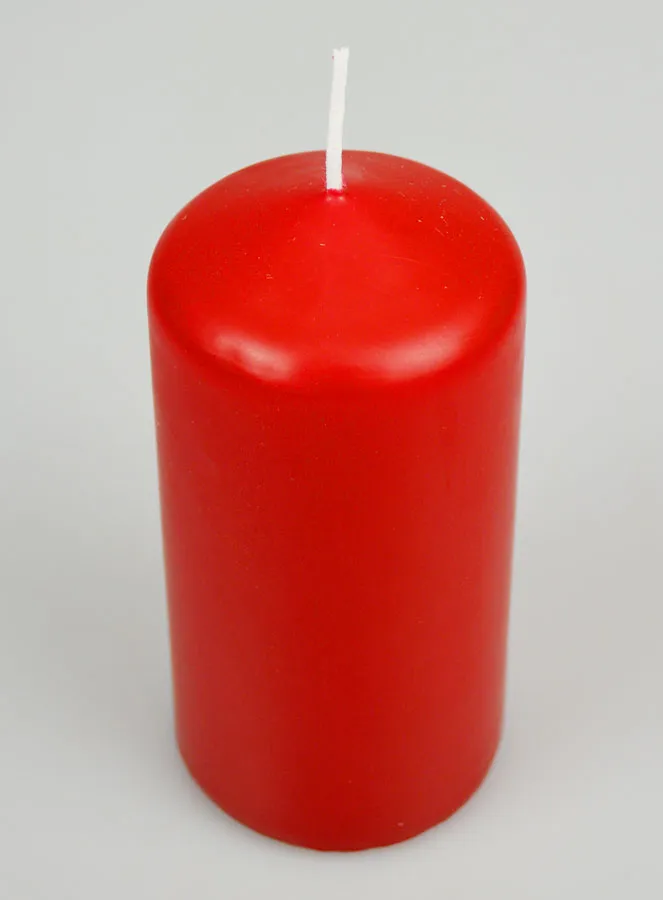 Pillar Candle 12cm - Red (pic 2)