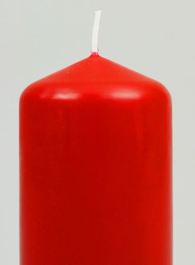 Pillar Candle 12cm - Red (pic 3)