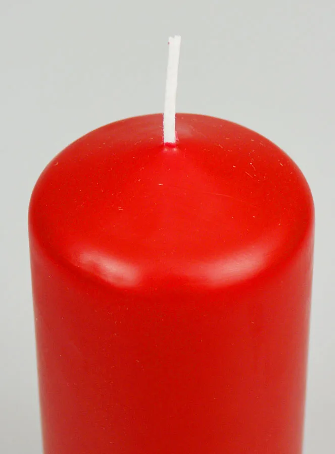 Pillar Candle 12cm - Red (pic 4)