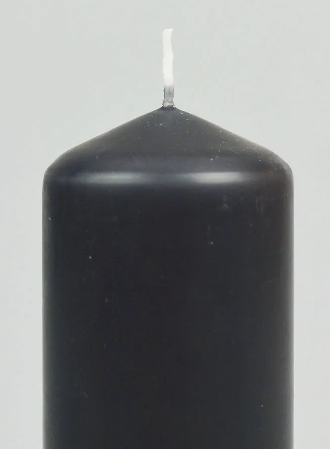 Tabletop Candle 12cm - Anthracite (pic 3)