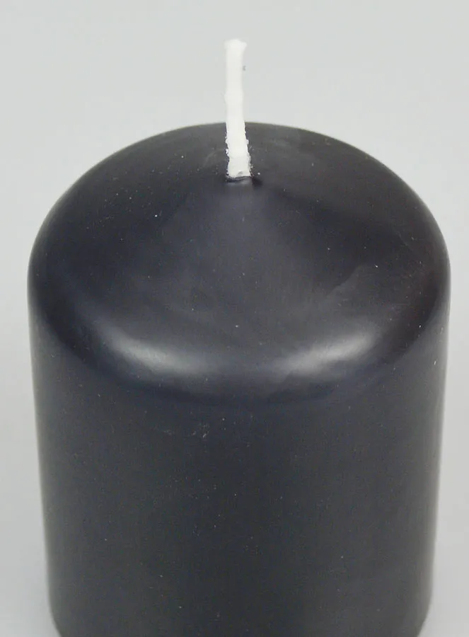 Tabletop Candle 8cm - Anthracite (pic 4)