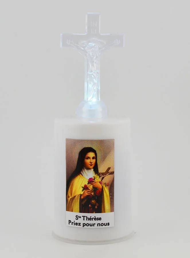 Led Church Candle Saint Therese (pic 1)