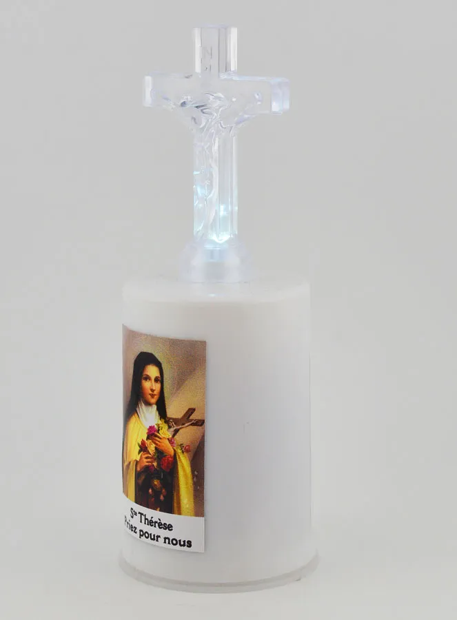 Led Church Candle Saint Therese (pic 3)