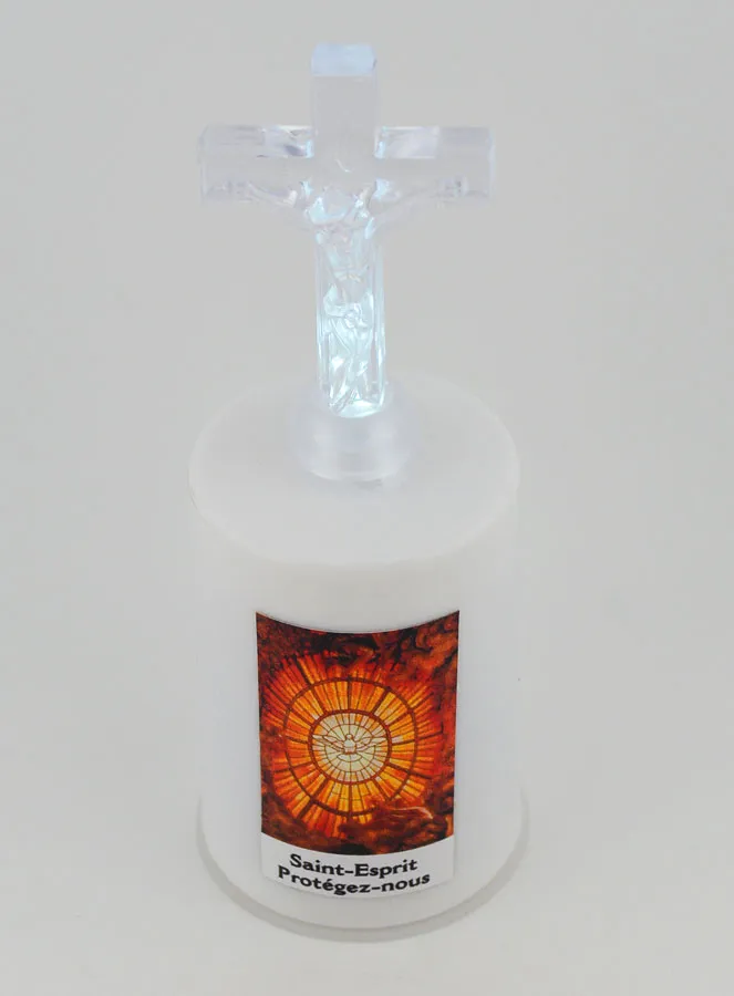 Led Church Candle Holy Spirit (pic 2)