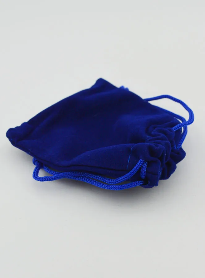 Velvet Rosary Gift Bag 9cm - Blue (pic 3)