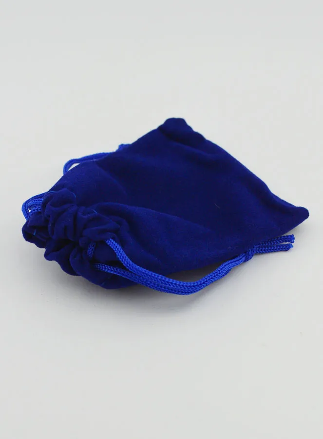 Velvet Rosary Gift Bag 9cm - Blue (pic 4)