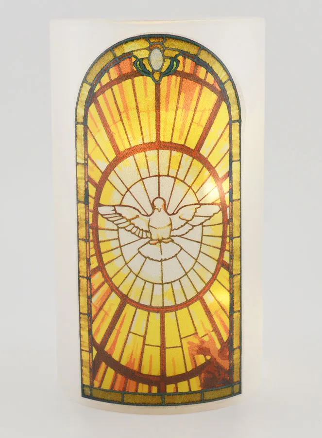 LED Candle Jar - Holy Spirit and Prayer (pic 1)