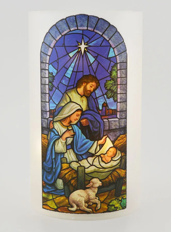 Christmas Gift – LED Candle Jar with Christmas Prayer (pic 1)