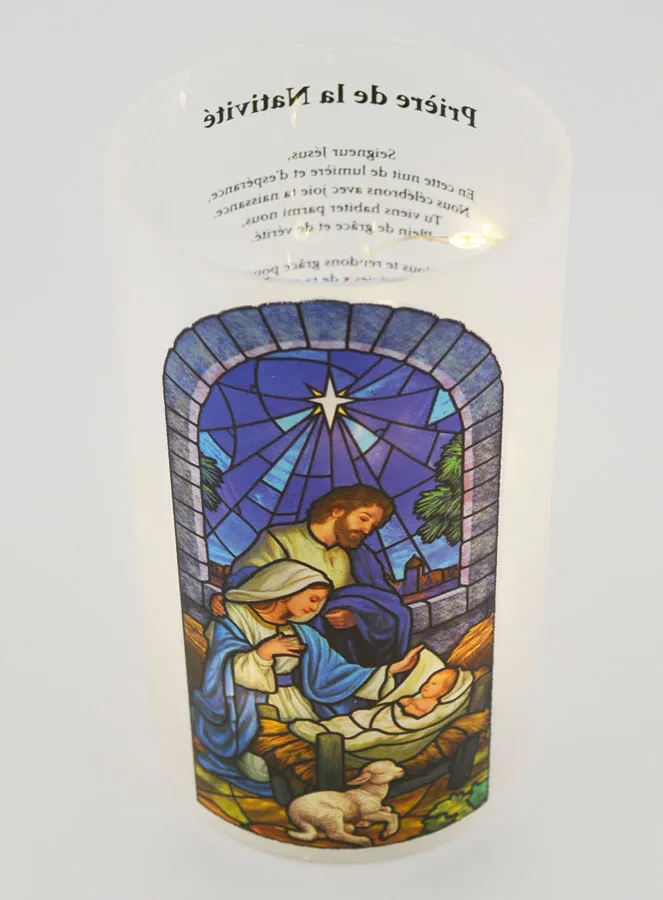Christmas Gift – LED Candle Jar with Christmas Prayer (pic 4)