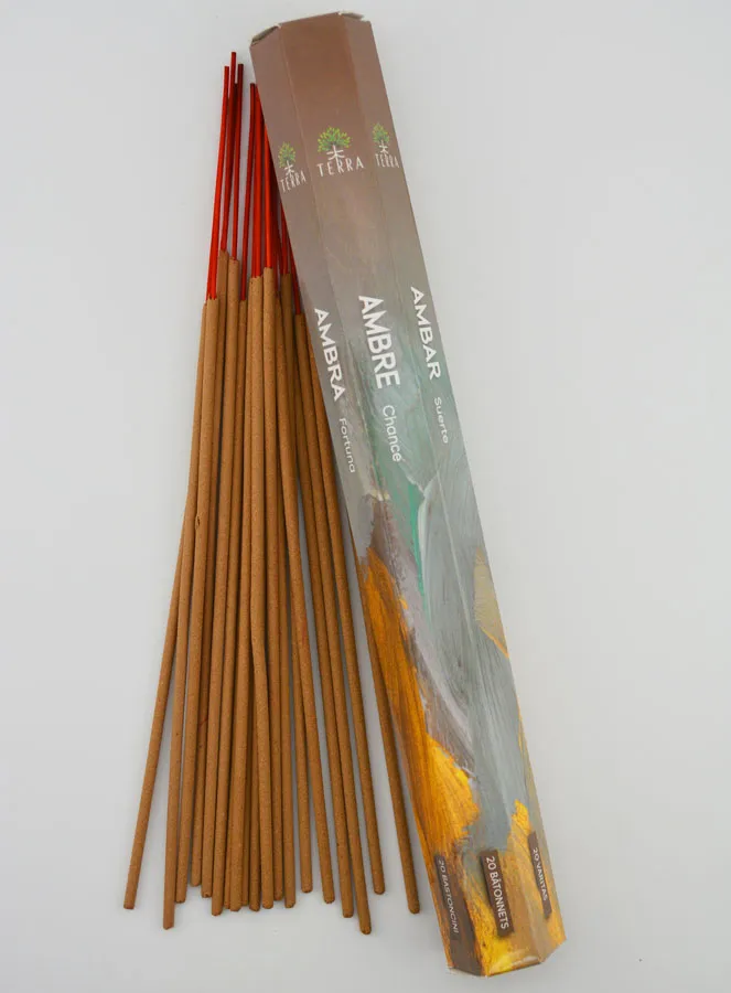Incense Sticks Amber 30g - Charcoal Free (pic 1)