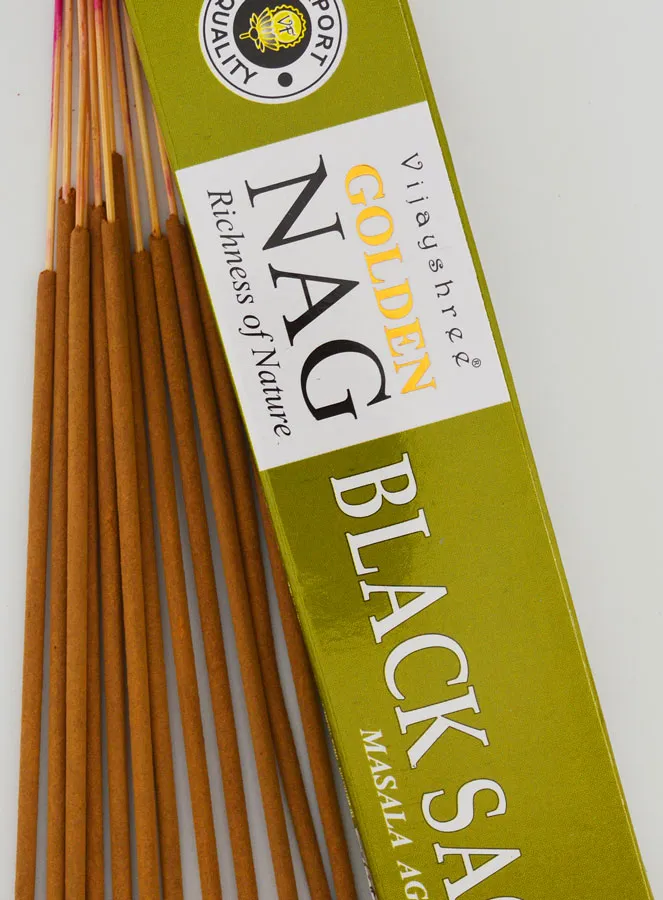 Masala Incense Golden Nag - Black Sage (pic 3)