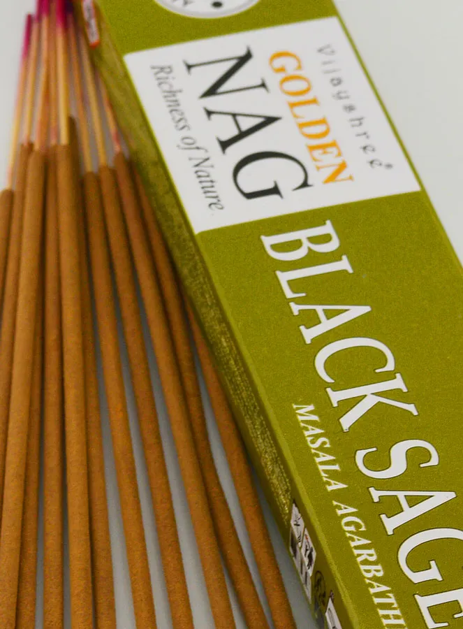 Masala Incense Golden Nag - Black Sage (pic 4)