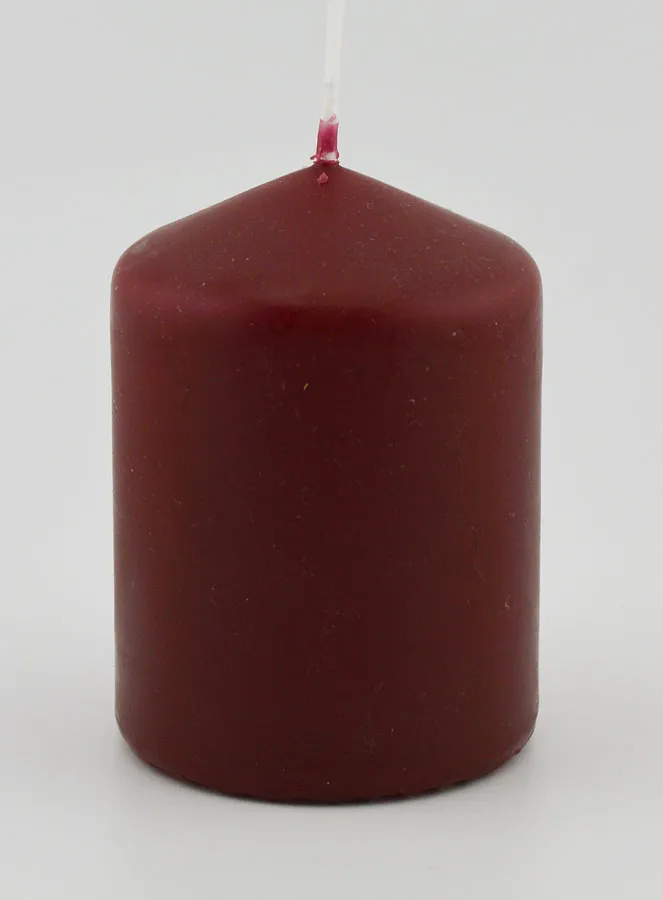 Tabletop Candle 8cm - Burgundy Red (pic 1)