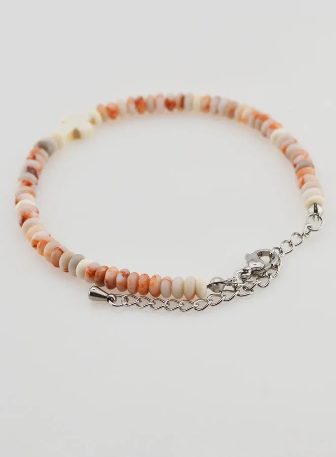 Bracelet Cross and Pink Granite Stones (pic 4)