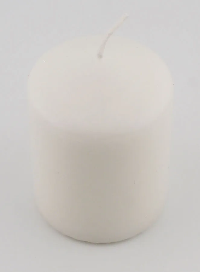 Tabletop Candle 8cm - Milky White (pic 2)