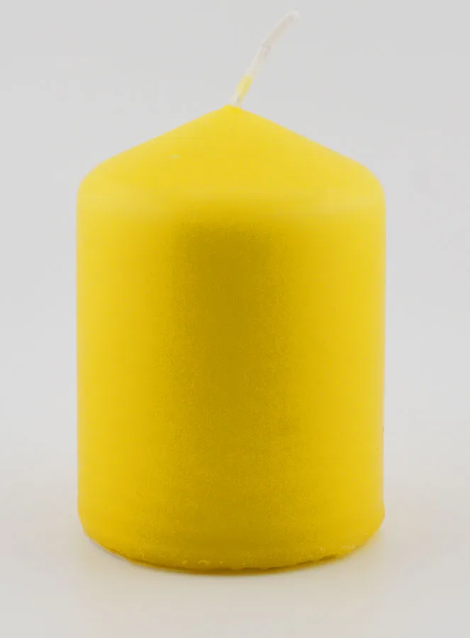 Decorative Candle 8cm - Yellow (pic 1)