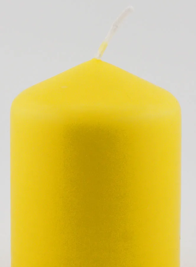 Decorative Candle 8cm - Yellow (pic 3)