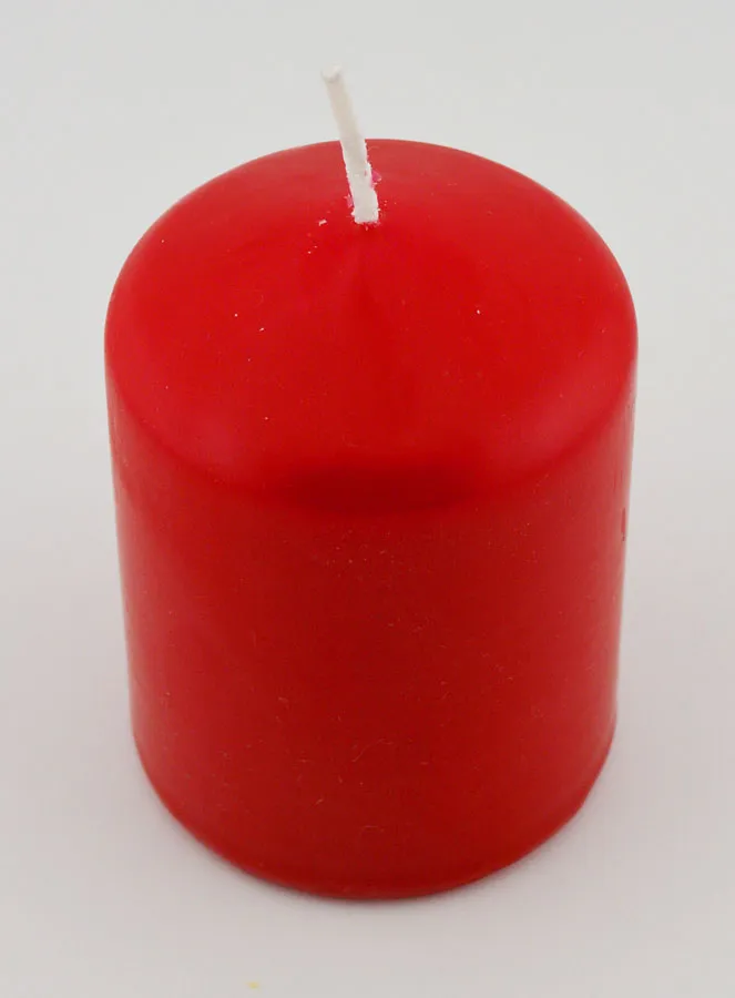 Tabletop Candle 8cm - Red (pic 2)
