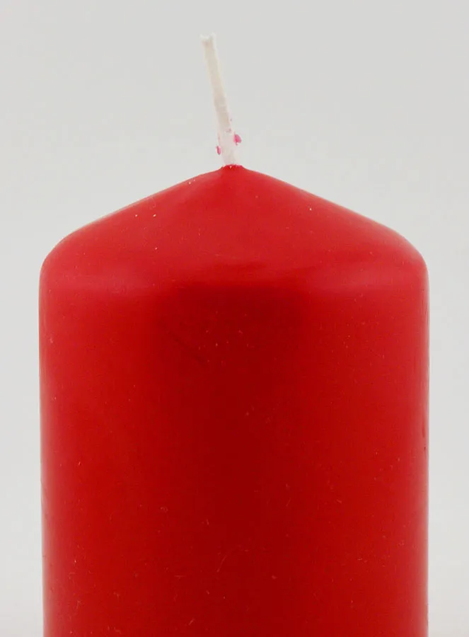 Tabletop Candle 8cm - Red (pic 3)