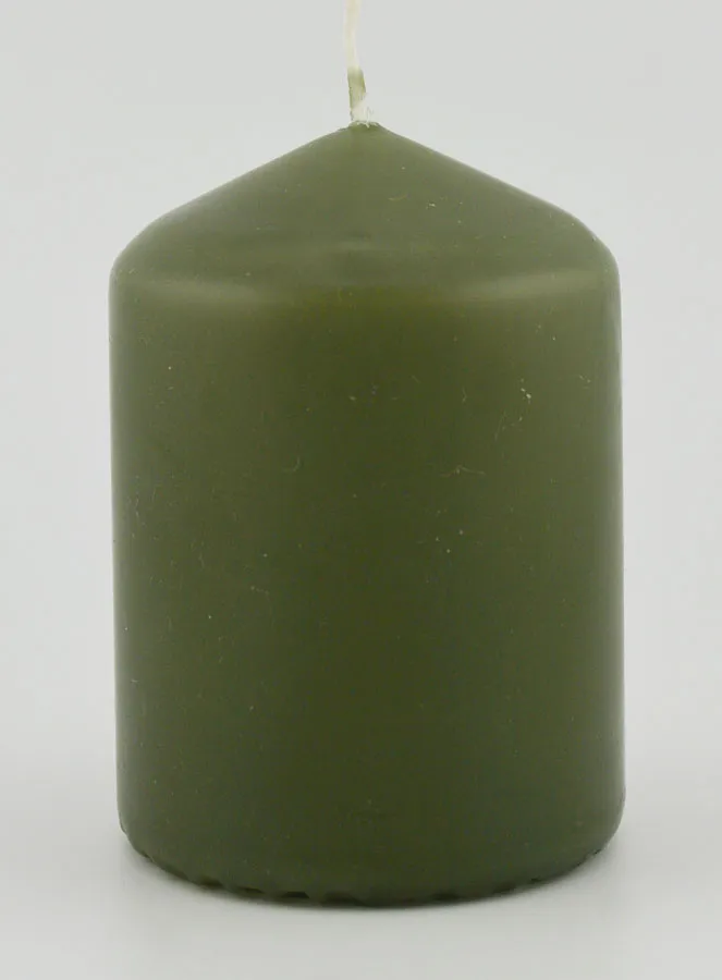 Tabletop Candle 8cm - Olive Green (pic 1)