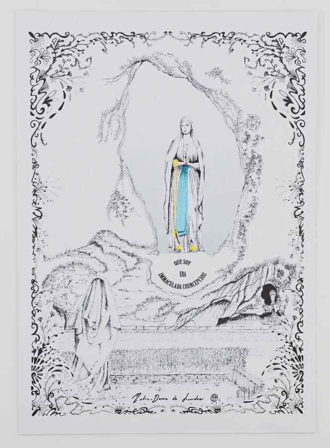 Card of Our Lady of Lourdes (pic 1)