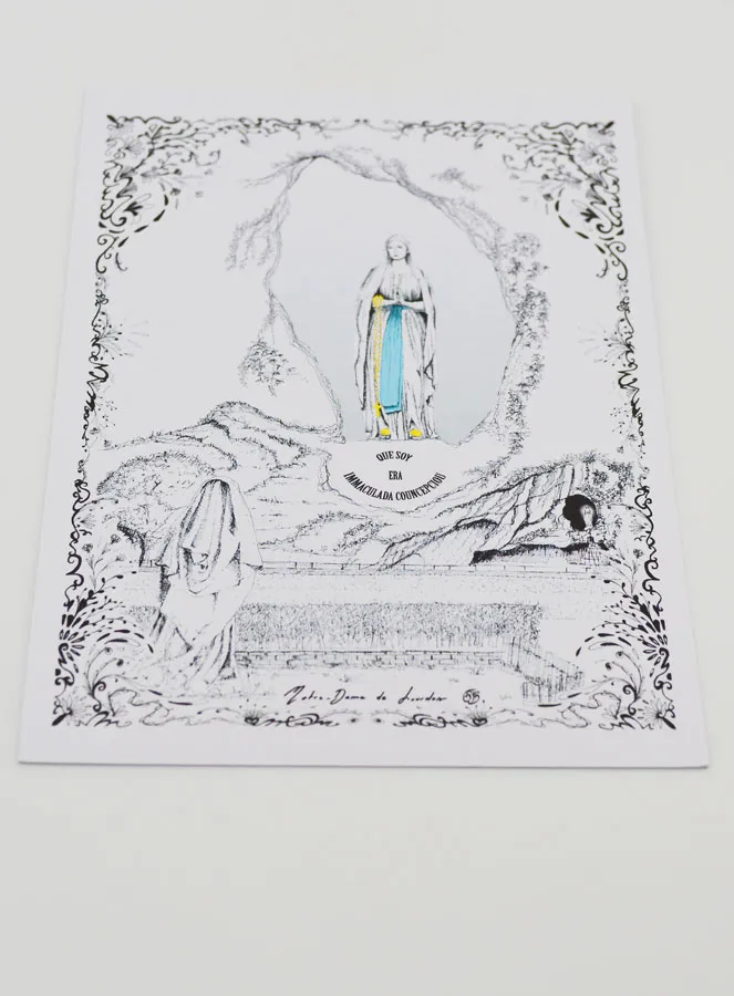 Card of Our Lady of Lourdes (pic 2)
