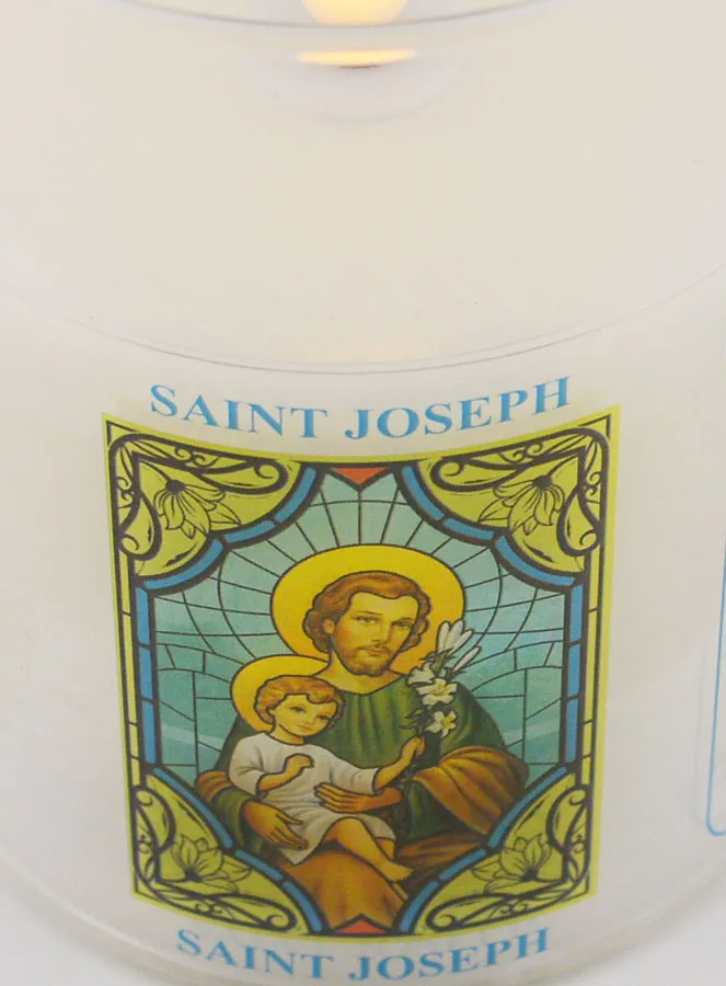 LED Votive Candle - Prayer to Saint Joseph (pic 4)