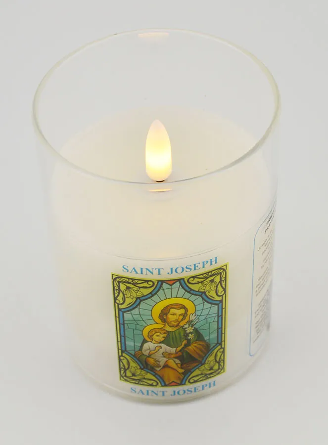 Battery-operated Church Candle - Saint Joseph (pic 2)