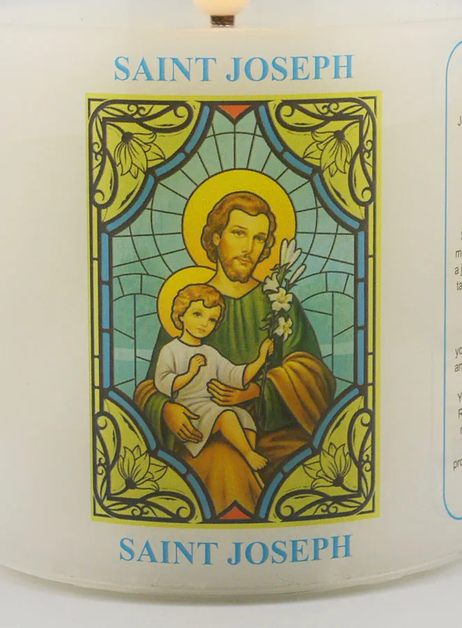 Battery-operated Church Candle - Saint Joseph (pic 3)