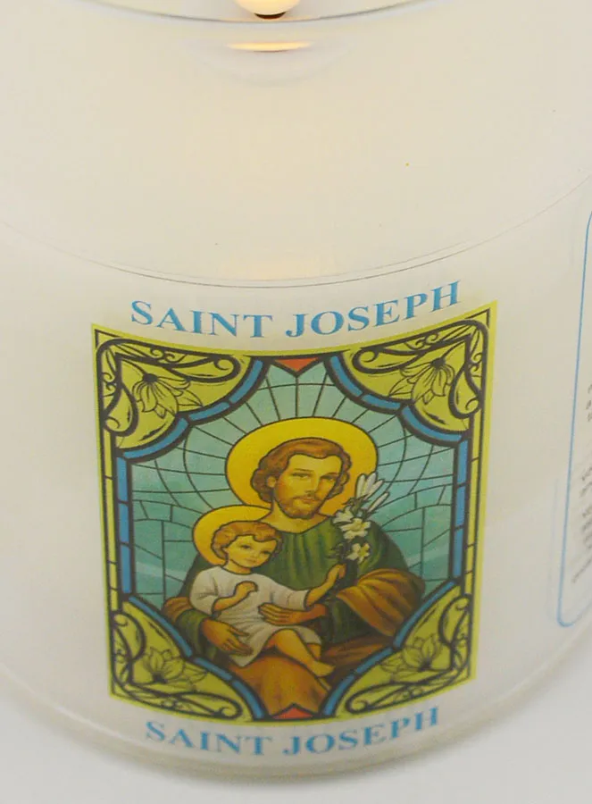 Battery-operated Church Candle - Saint Joseph (pic 4)