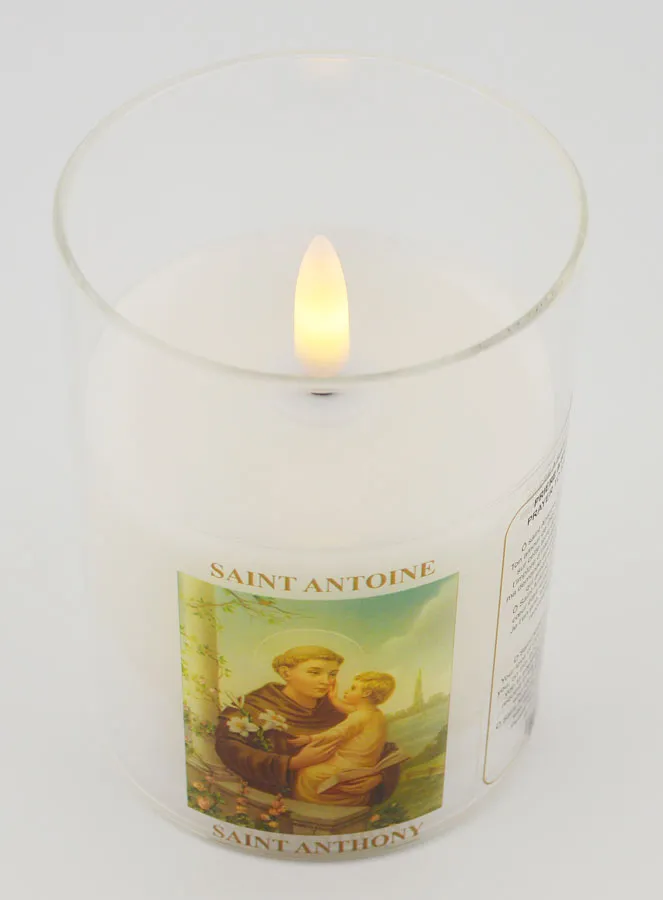 LED Votive Candle - Prayer to Saint Anthony (pic 2)