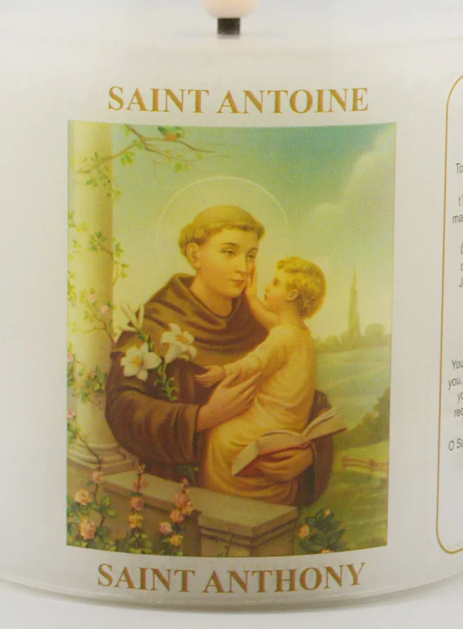 LED Votive Candle - Prayer to Saint Anthony (pic 3)