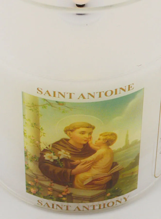 Battery-Operated Church Candle - Saint Anthony (pic 4)