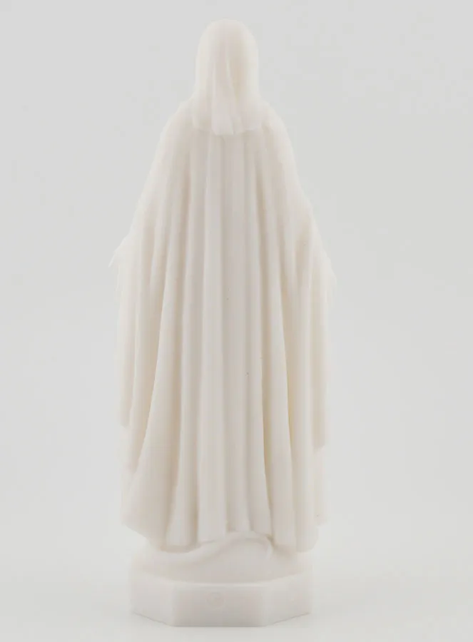 Miraculous Virgin Statue made of Alabaster - 12cm (pic 4)
