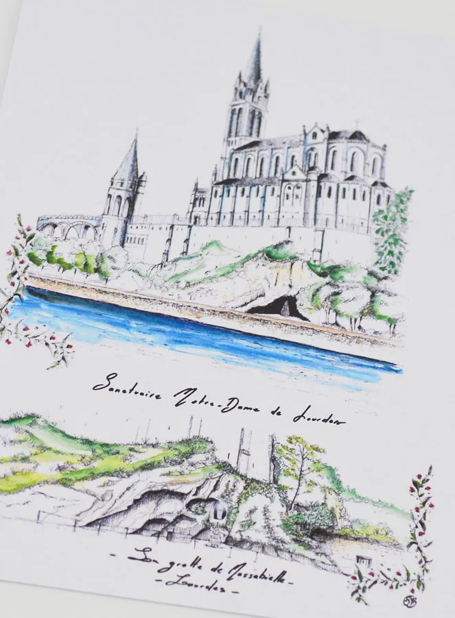 Sanctuary and Grotto of Lourdes Card (pic 2)