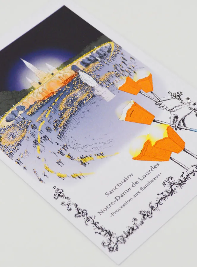 Torchlight Procession Card - Lourdes (pic 3)