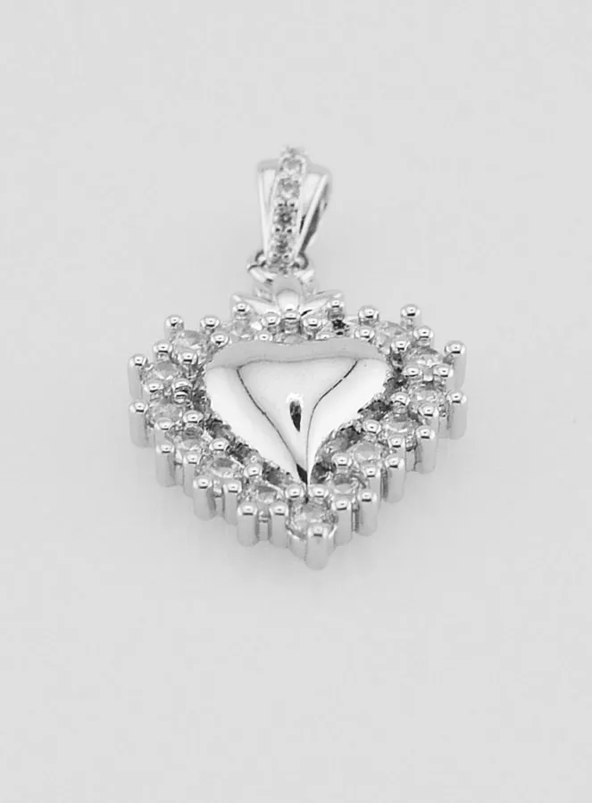 Ex-Voto Pendant in Silvery Brass - 18mm (pic 2)